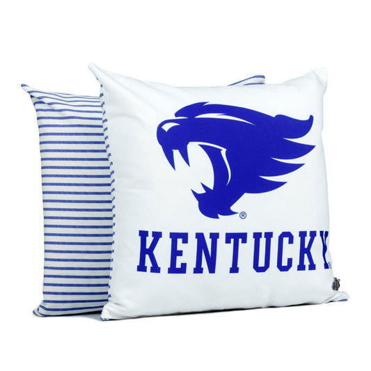 Blue Kentucky Wildcat Mascot Pillow