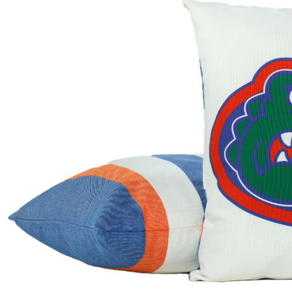 Florida Gators blue orange pillow