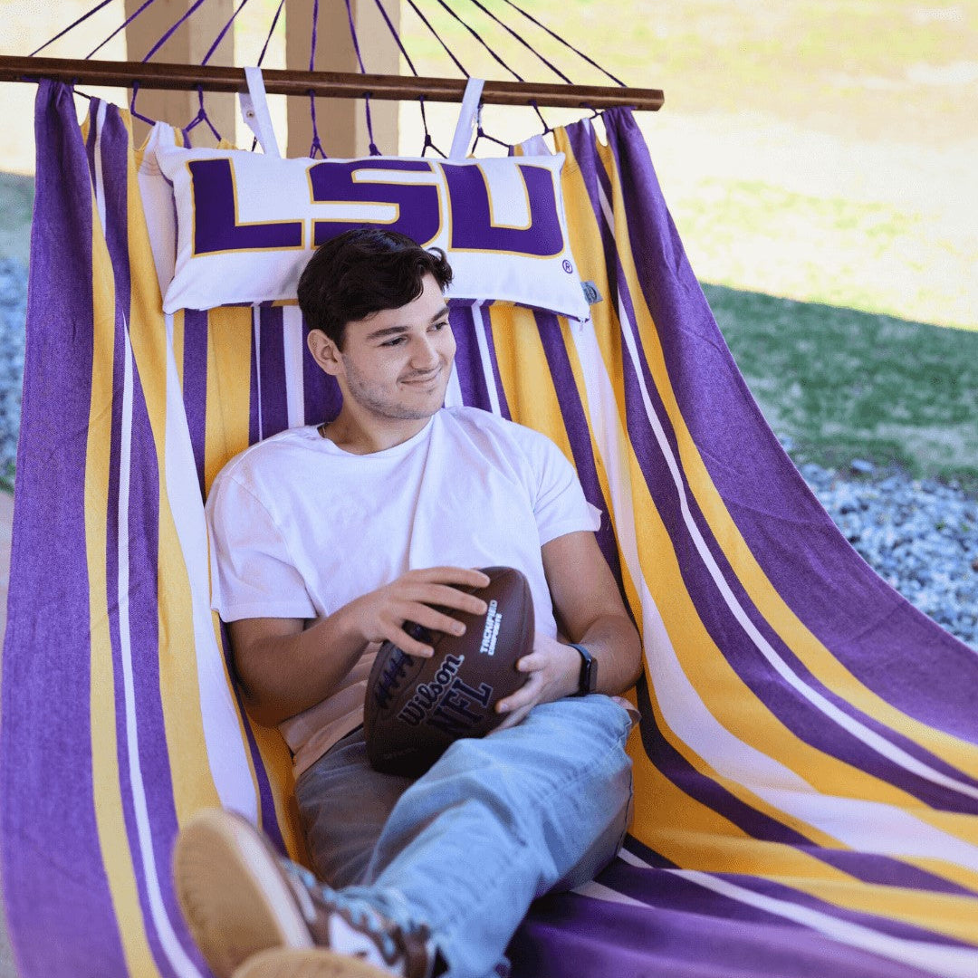 LSU Tigers Logo Hammock Outdoors Patio