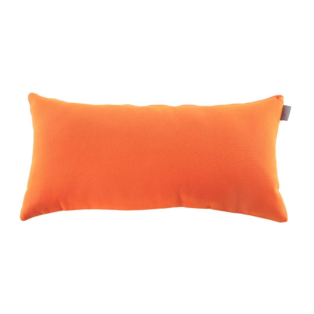 back of the Tennessee vols lumbar pillow. Orange bed pillow.