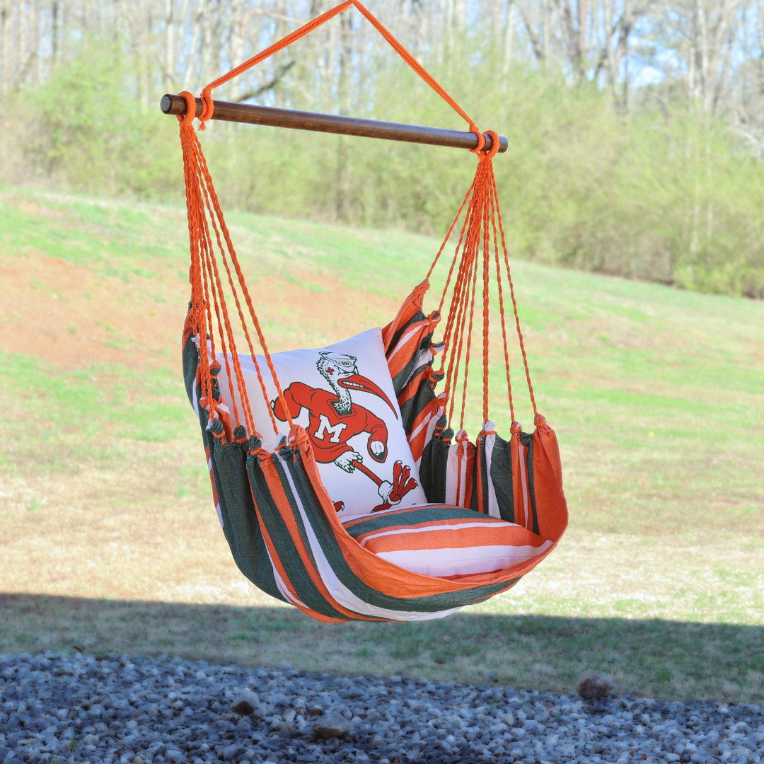 university of miami chair swing porch outdoors