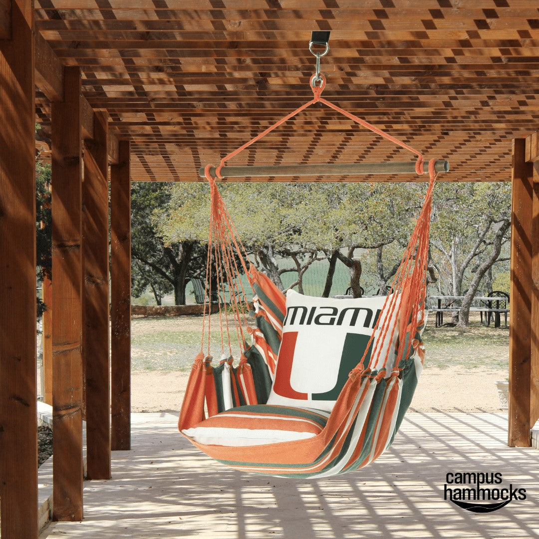 Miami hurricanes chair swing