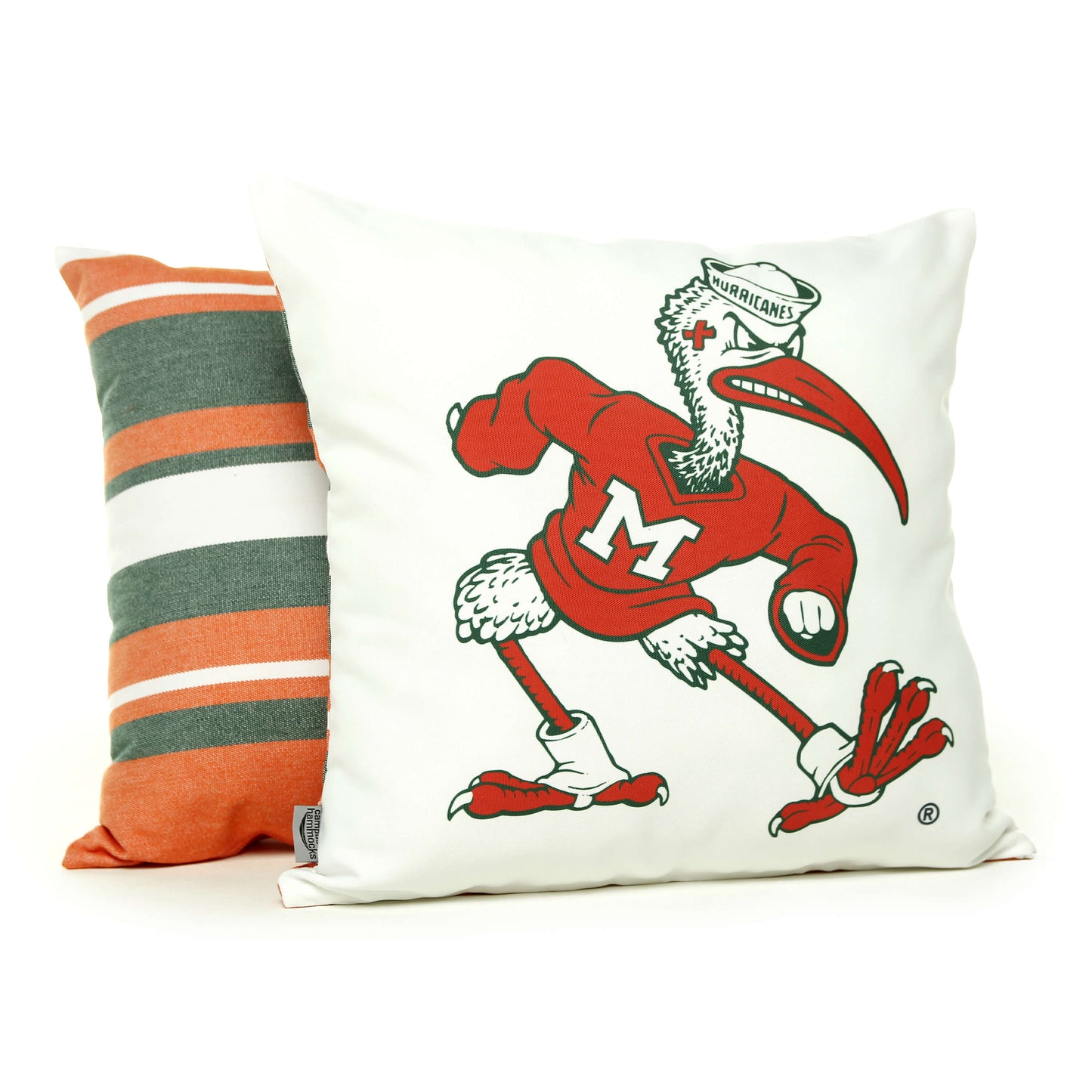 Miami hurricanes bedding pillow