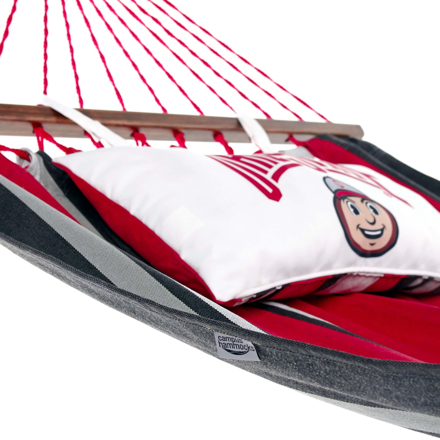 Ohio state buckeyes hammock scarlet and gray fabric