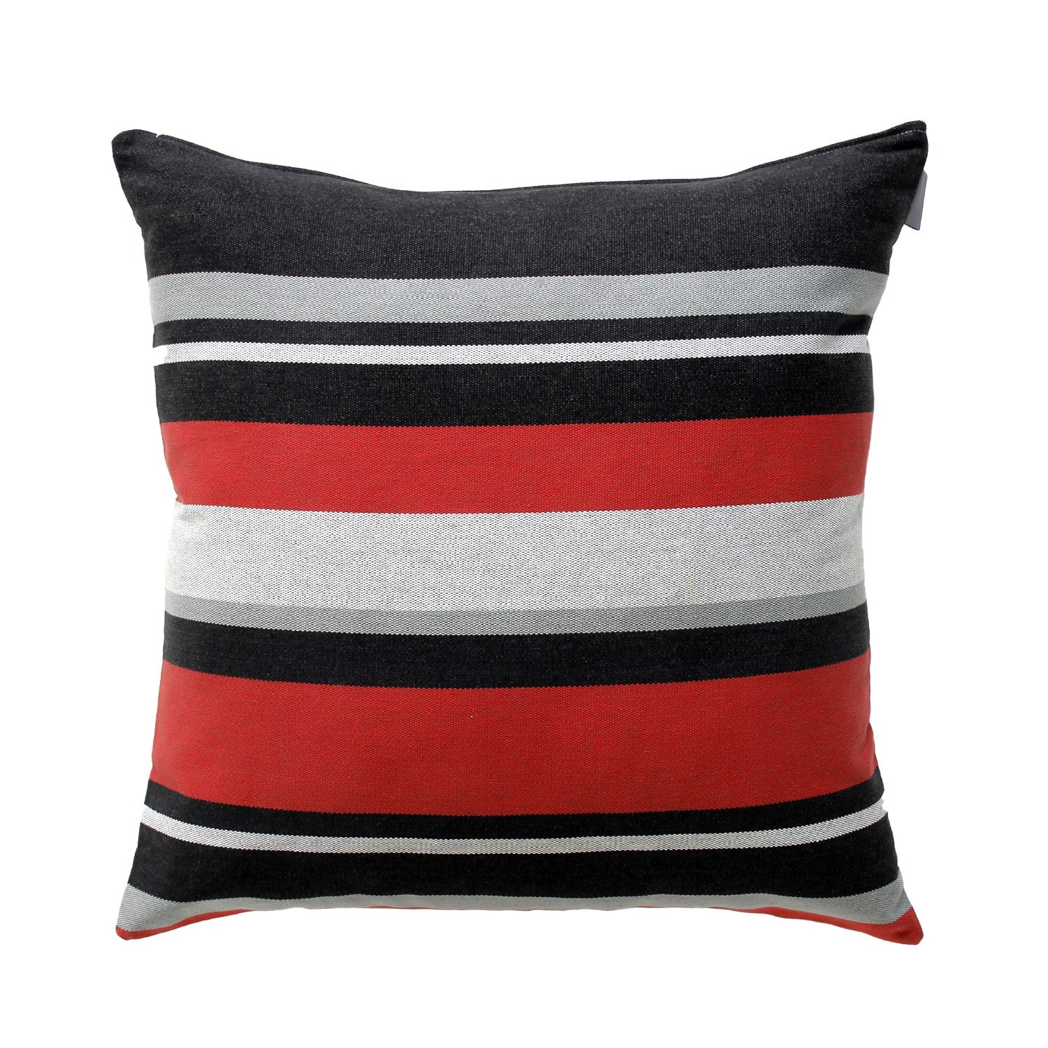 ohio state colors striped scarlet and gray pillow