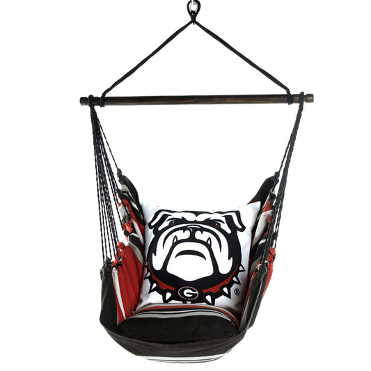 Georgia BULLDOGS Hammock Chair Swing with Bulldog face