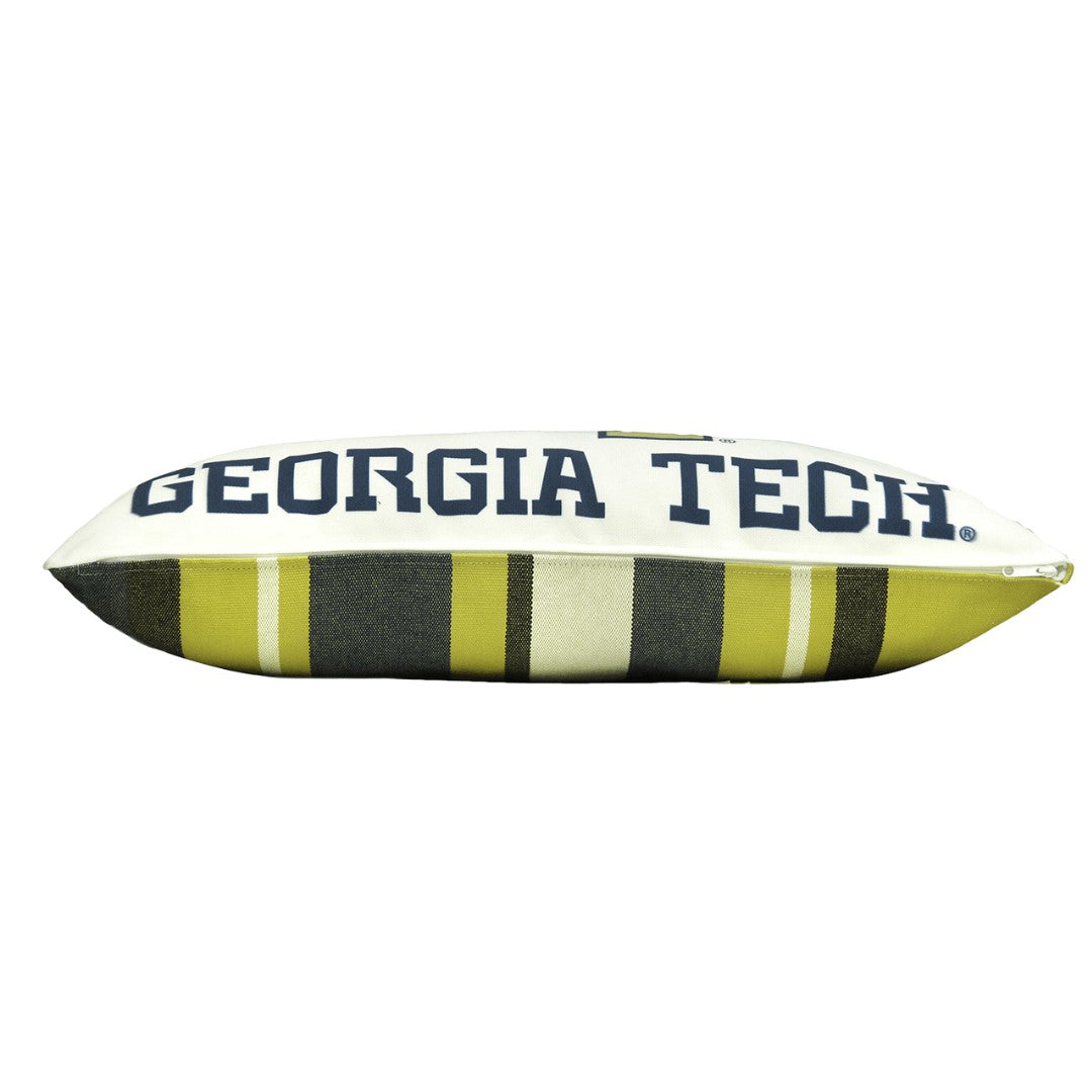 Georgia Tech lumbar pillow cover zipper