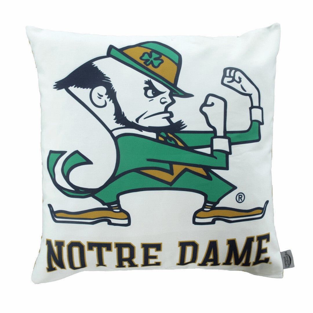 Notre Dame Fighting Irish Pillow Leprechaun Mascot 