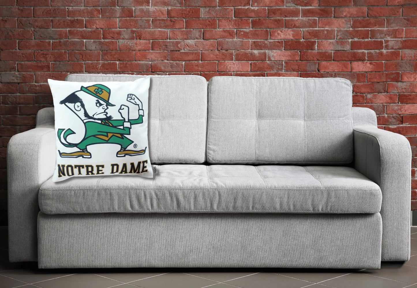 Fighting Irish Mascot Pillow Cover Sham