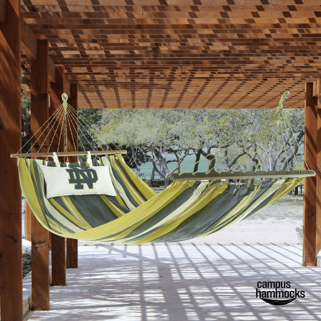 Notre Dame Fighting Irish Logo Hammock Outdoors Patio Furniture