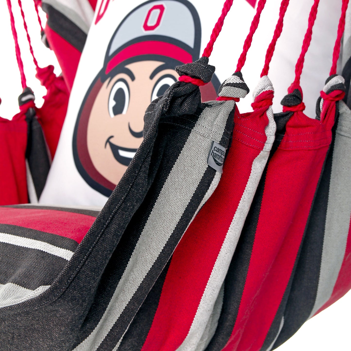 Ohio State Buckeyes Chair with Mascot side view