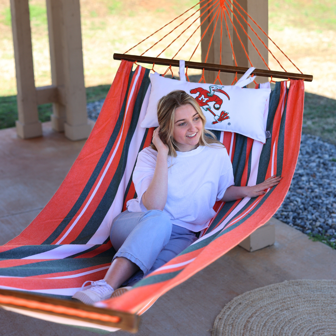 Woman relaxing on a Miami Hammock Outdoors