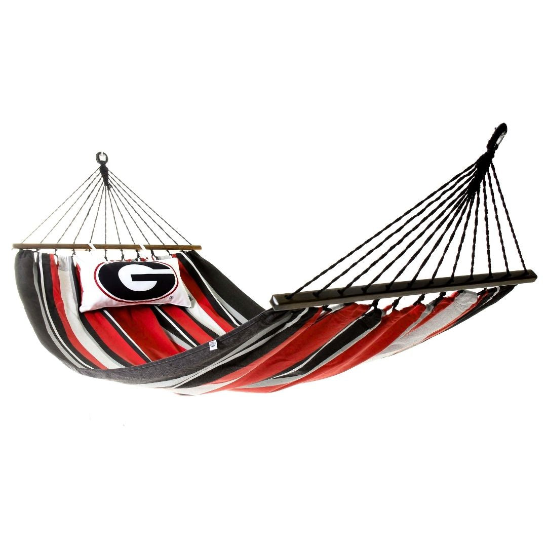 University of Georgia Hammock  with UGA BULLDOGS Athletic logo on white background 