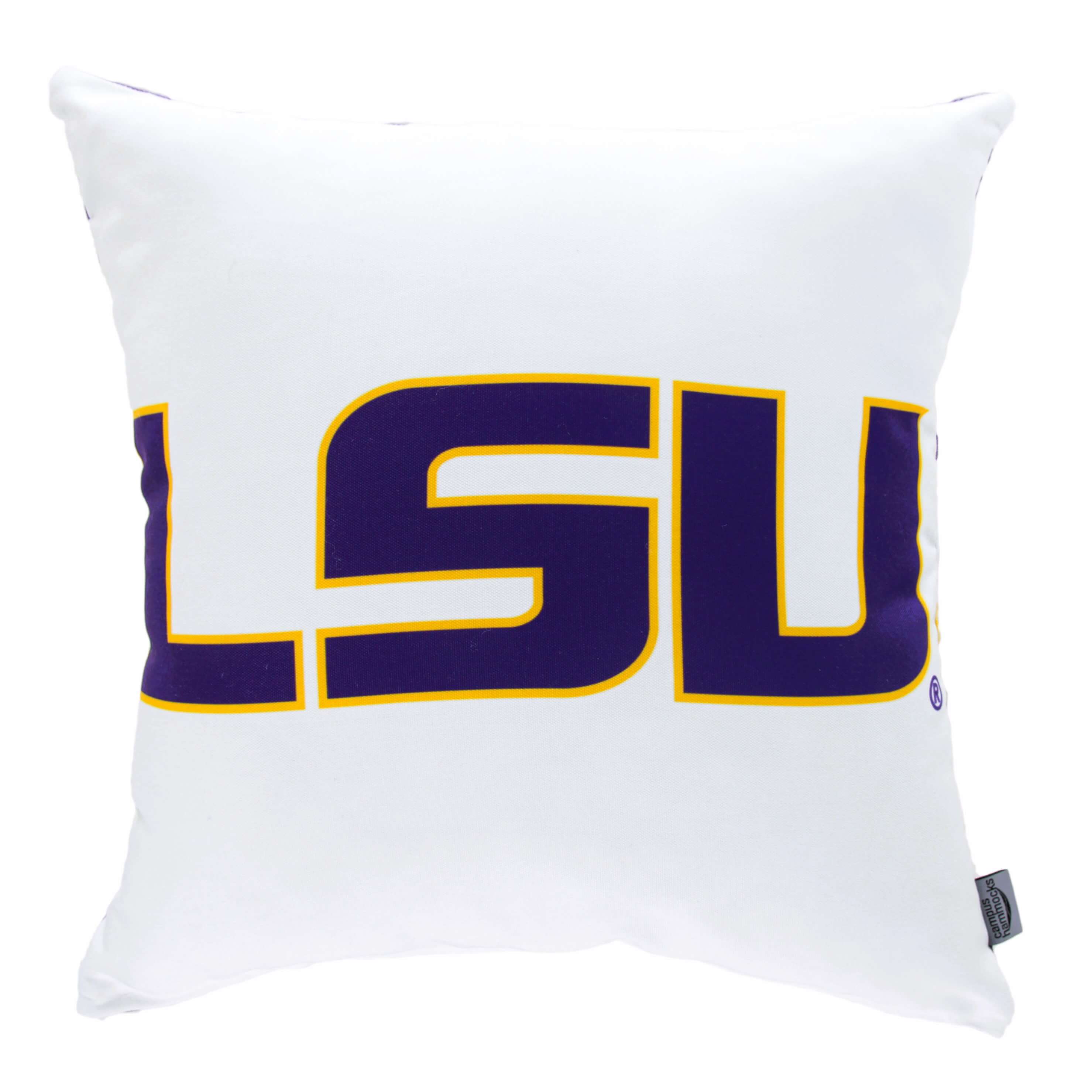 LSU Tigers Logo Throw Pillow | Louisiana State University Pillow | LSU ...