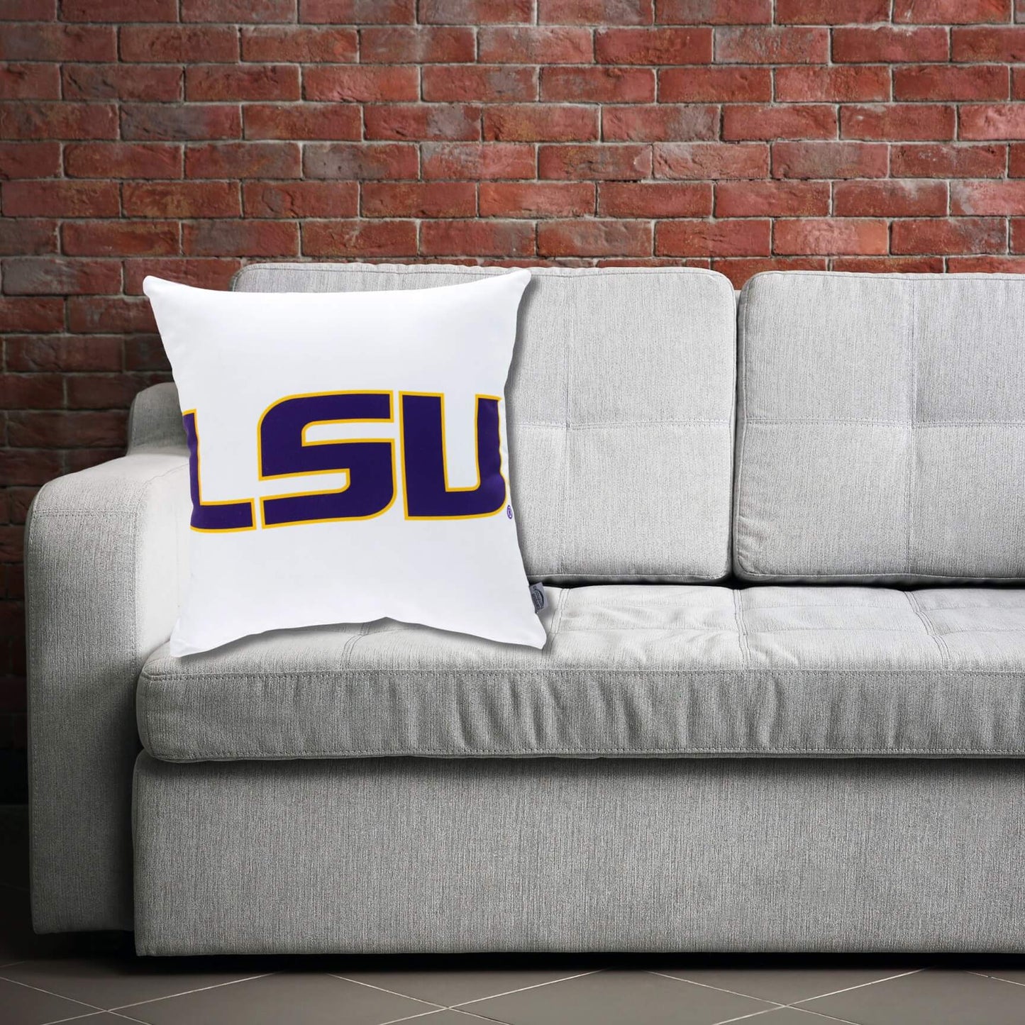 LSU Logo Throw Pillow Cover
