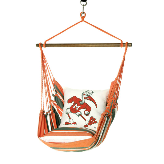 miami hurricanes mascot chair swing ibis