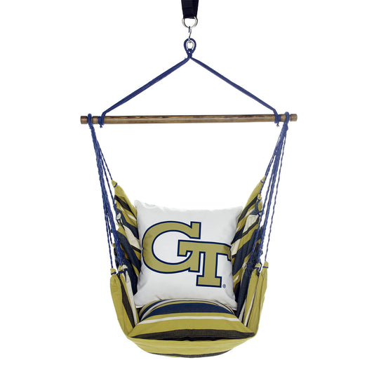 Georgia Tech Logo Hanging Chair pillows
