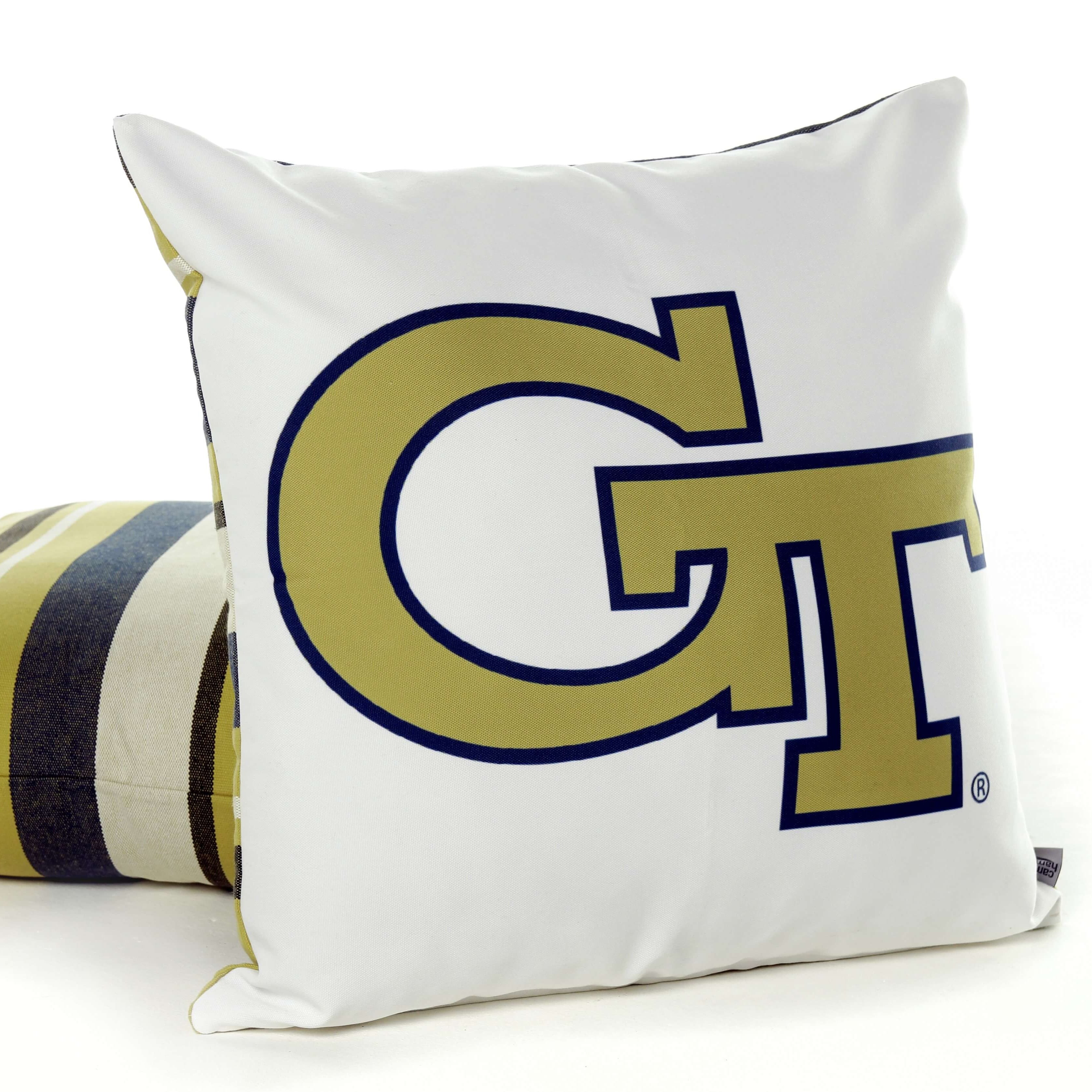 Georgia Tech Logo Pillow Cover | Yellow Jackets Georgia Tech Throw ...